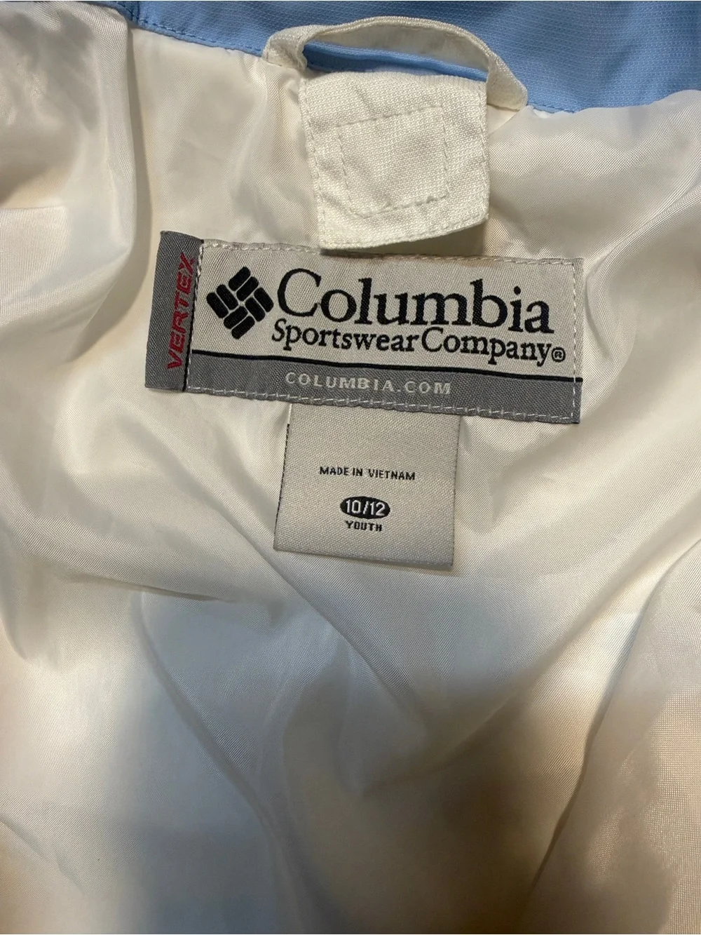 Columbia Kids‎ Cream, Light Blue & Yellow Ski Jacket